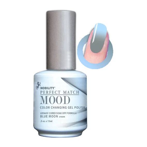 LECHAT BLUE MOON CREAM PERFECT MATCH MOOD COLOR CHANGING GEL POLISH MPMG12