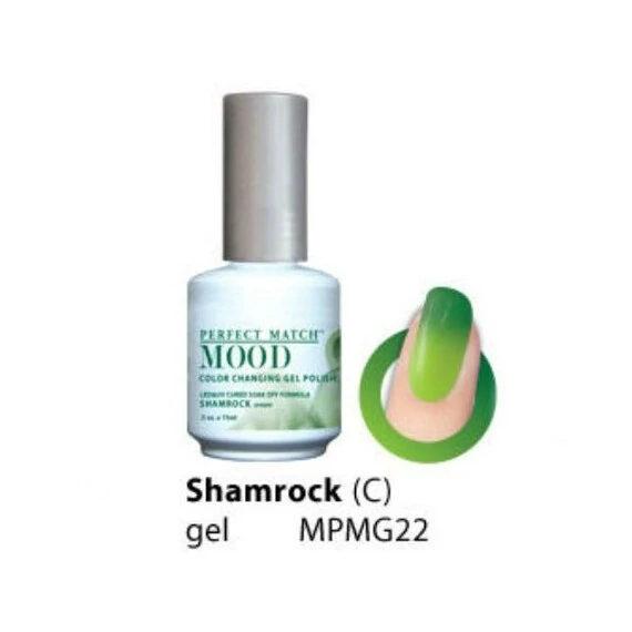LECHAT SHAMROCK CREAM PERFECT MATCH MOOD COLOR CHANGING GEL POLISH MPMG22