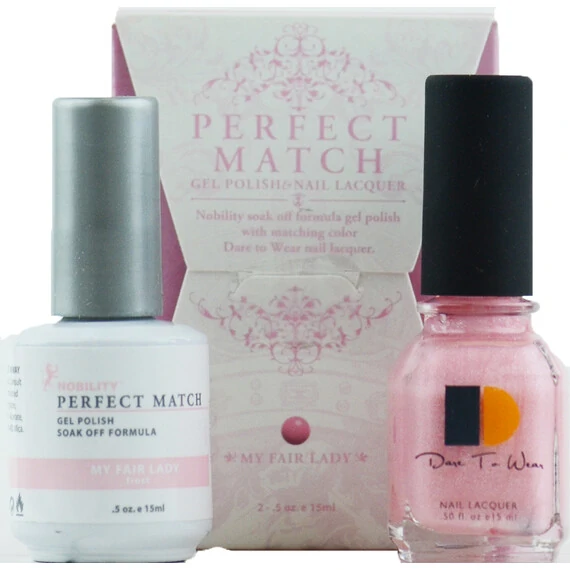 LECHAT PERFECT MATCH GEL POLISH & NAIL LACQUER MY FAIR LADY 2-.5OZ/15ML - PMS14