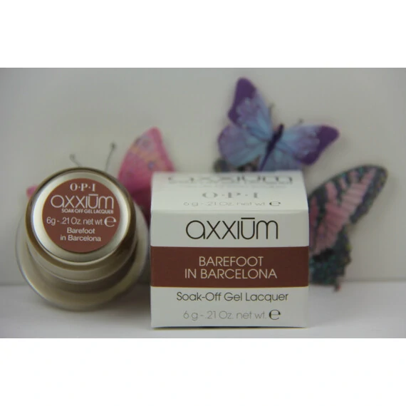 AXXIUM OPI SOAK-OFF GEL LACQUER BAREFOOT IN BARCELONA 6G - 0.21OZ