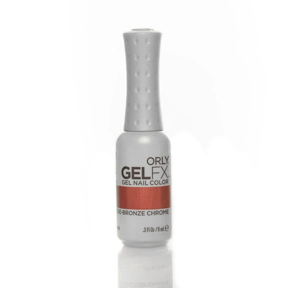 ORLY GELFX ROSE-BRONZE CHROME UV GEL NAIL LACQUER 30018 0.3 OZ - 9 ML