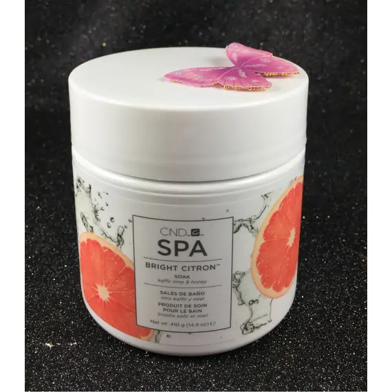 CND SPA BRIGHT CITRON SOAK KAFFIR LIME & HONEY 410G-14.4 OZ