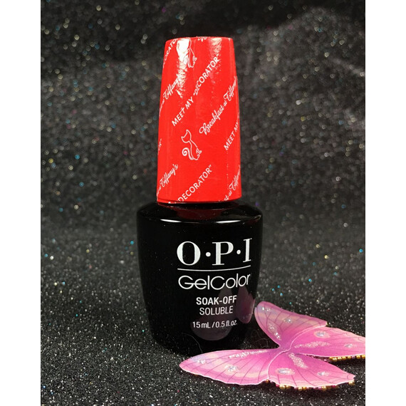 GEL COLOR BY OPI MEET MY " DECORATOR " HP H07 HOLIDAY BREAKFAST AT TIFFANY’S COLLECTION