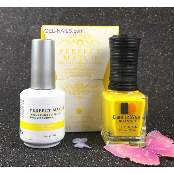 LECHAT PERFECT MATCH SUNBEAM PMS176 GEL POLISH & NAIL LACQUER -.5OZ/15ML - PMS176