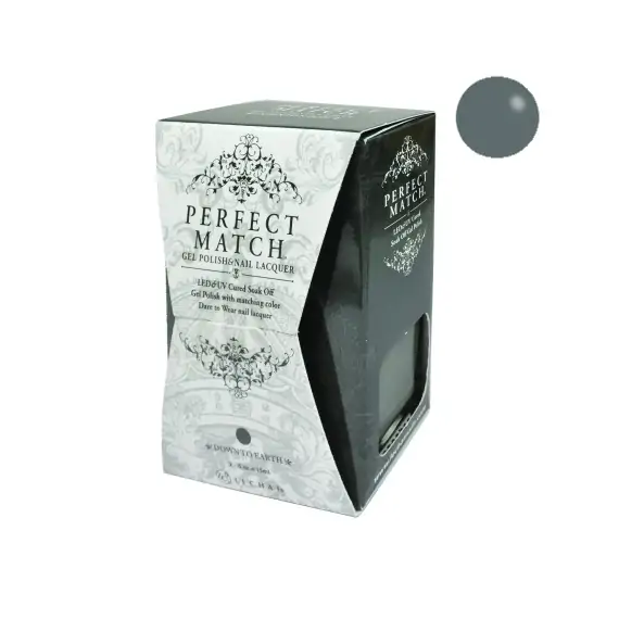 LECHAT PERFECT MATCH GEL POLISH & NAIL LACQUER DOWN TO EARTH 2-.5OZ/15ML - PMS127
