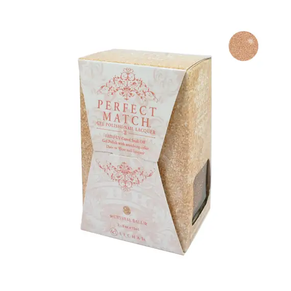 LECHAT PERFECT MATCH GEL POLISH & NAIL LACQUER CRYSTAL BALL 2-.5OZ-15ML - PMS165