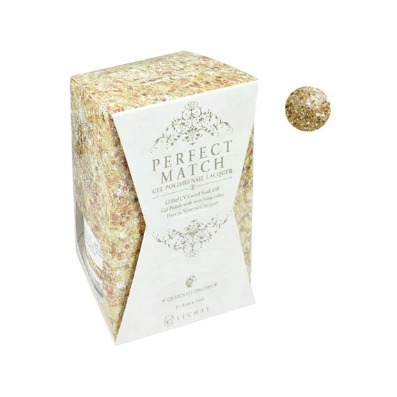 LECHAT PERFECT MATCH GEL POLISH & NAIL LACQUER-QUEEN OF DRUMS - .5OZ 15ML