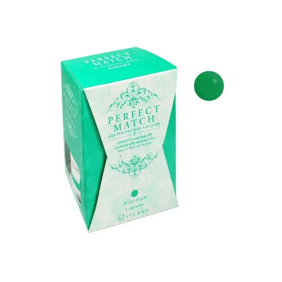 LECHAT PERFECT MATCH GEL POLISH & NAIL LACQUER LILY PAD 2-.5OZ/15ML