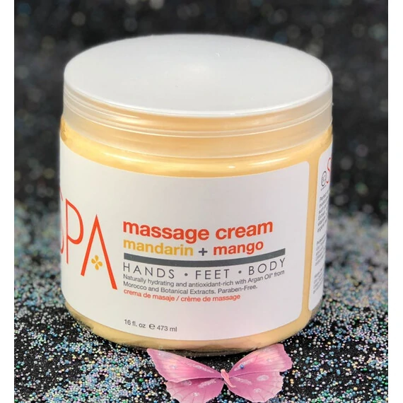 BCL SPA ORGANIC MASSAGE CREAM MANDARIN + MANGO 16 FL.OZ 473 ML