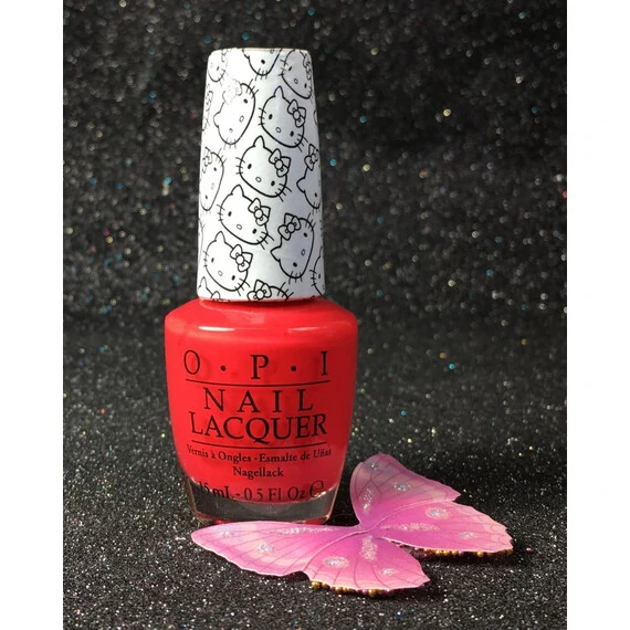 OPI HELLO KITTY NAIL LACQUER 5 APPLES TALL NLH89
