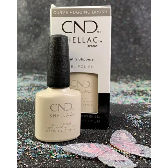 CND SHELLAC SATIN SLIPPERS GEL COLOR NO TPO