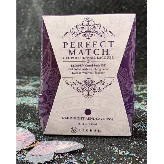 LECHAT MIDNUGHT RENDEZVOUS PMS245 PERFECT MATCH GEL POLISH & NAIL LACQUER