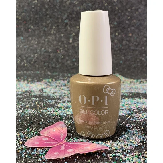 OPI MANY CELEBRATIONS TO GO! GELCOLOR HPL10 HELLO KITTY 2019 HOLIDAY COLLECTION