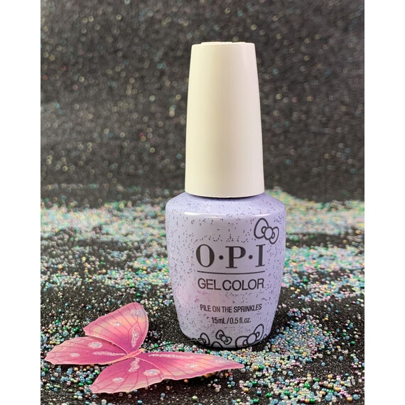 OPI PILE ON THE SPRINKLES GELCOLOR HPL06 HELLO KITTY 2019 HOLIDAY COLLECTION