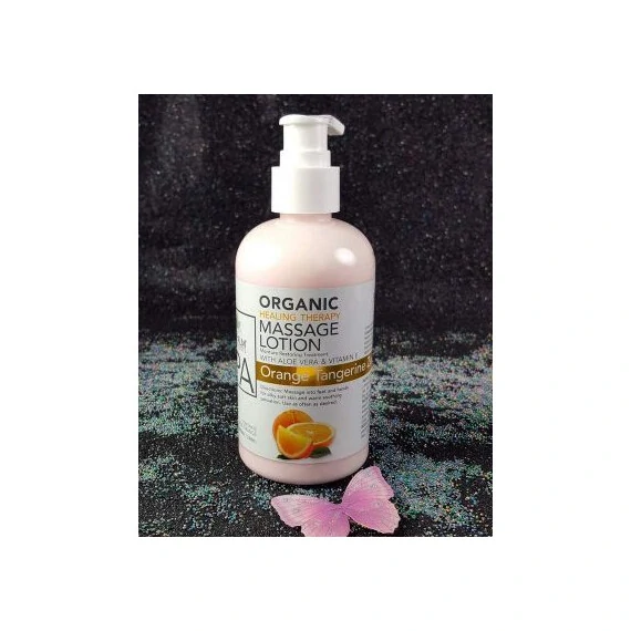 LA PALM SPA PRODUCTS - ORGANIC HEALING MASSAGE LOTION - ORANGE TANGERINE ZEST 8OZ-240ML