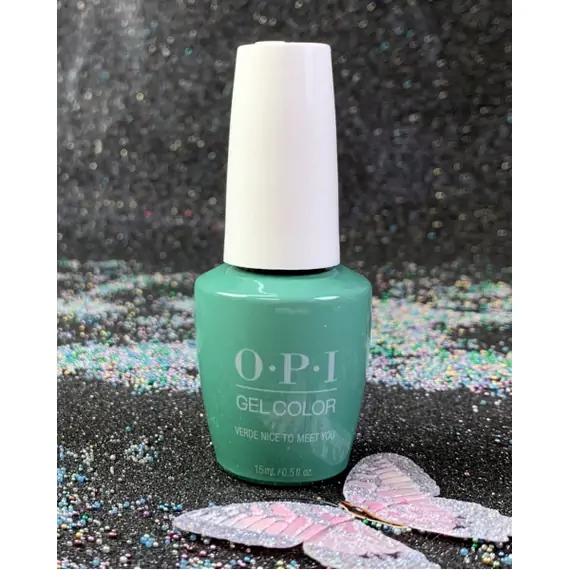 OPI GELCOLOR VERDE NICE TO MEET YOU GCM84 MEXICO CITY SPRING 2020