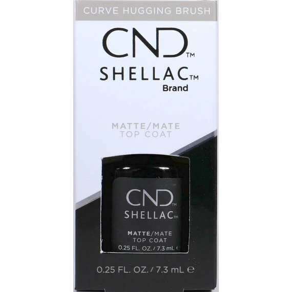 CND SHELLAC MATTE TOP COAT 7.3ML-0.25OZ