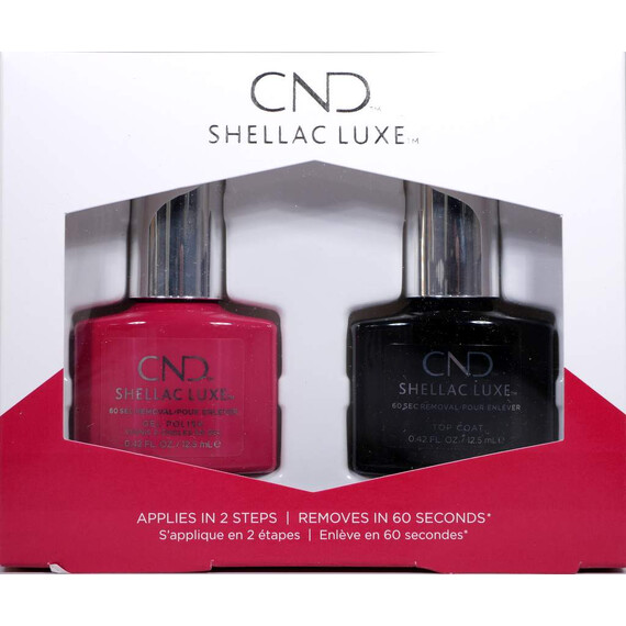 CND SHELLAC FEMME FATALE AND TOP COAT LUXE GEL POLISH SET