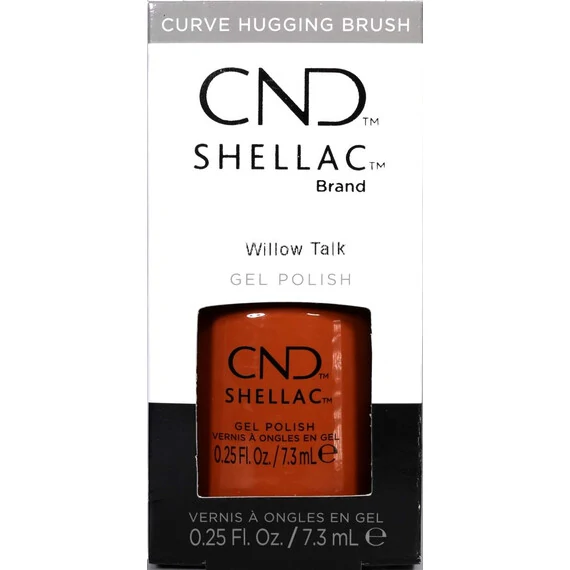 CND SHELLAC WILLOW TALK - UV GEL NAIL POLISH