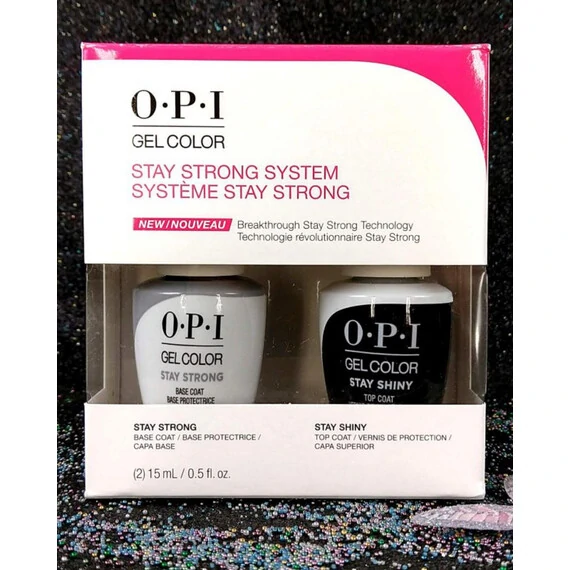 OPI GELCOLOR STAY STRONG BASE & STAY SHINY TOP DUO SPK54