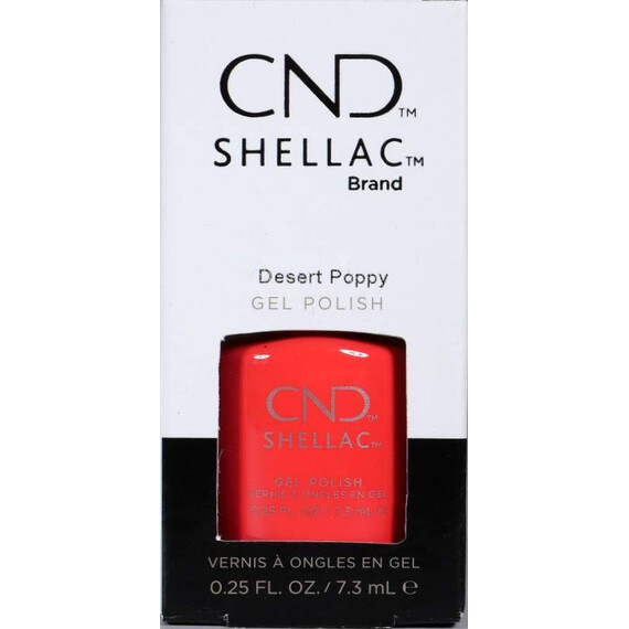 CND SHELLAC DESERT POPPY GEL NAIL POLISH