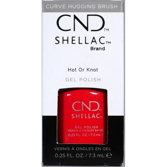 CND SHELLAC HOT OR KNOT GEL POLISH - NO TPO