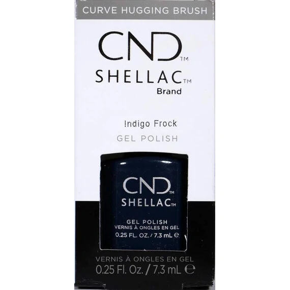 CND SHELLAC INDIGO FROCK GEL NAIL POLISH