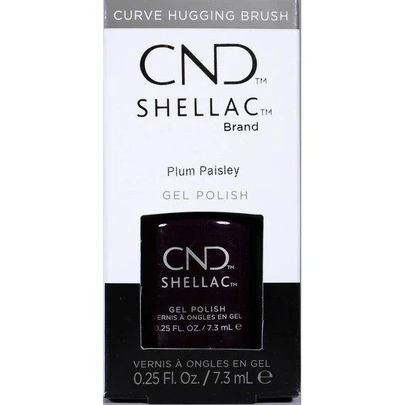 CND SHELLAC PLUM PAISLEY GEL NAIL POLISH